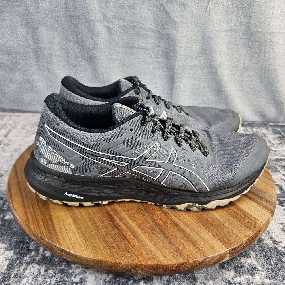 ASICS GEL-Scram 5 Shoes Mens Size 7.5 Camo Running Sneakers Low Top 1011A559